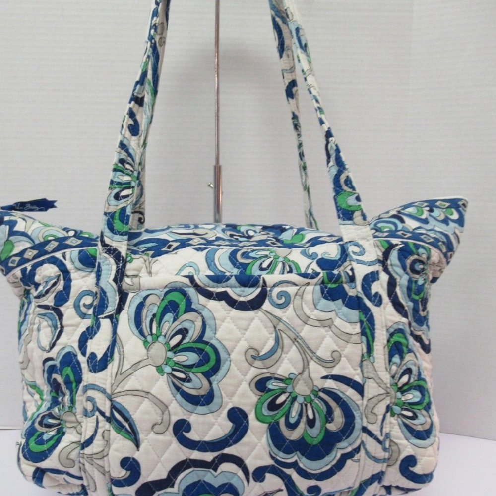 Vera Bradley Blue and Green Floral Travel Bag